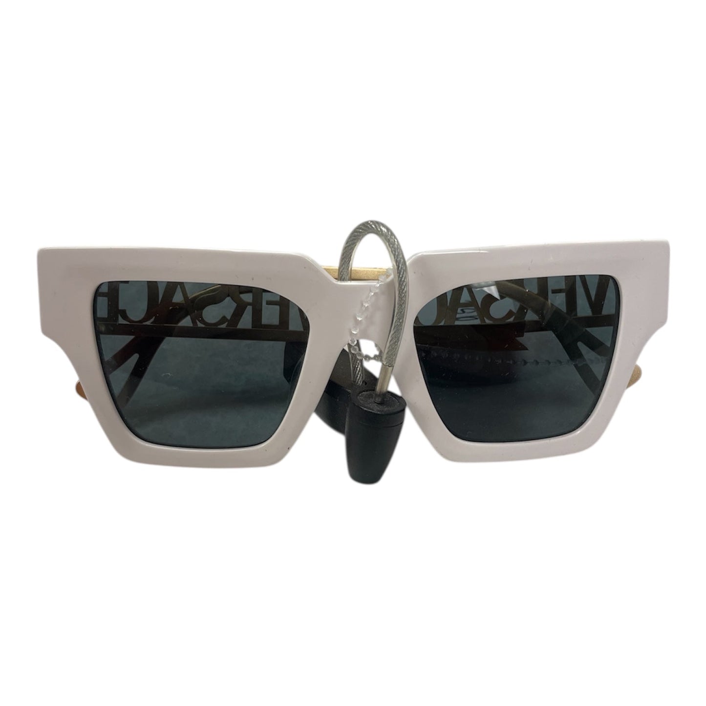 Sunglasses Luxury Designer By Versace In White