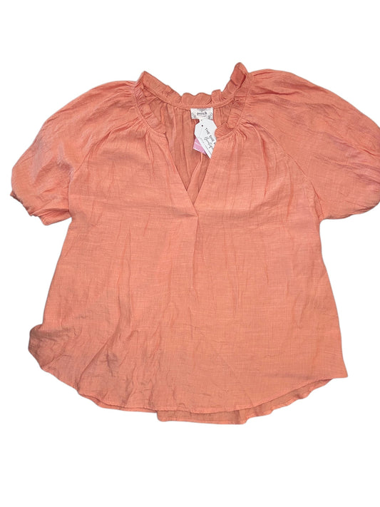 Blouse Ss By Cmc In Orange, Size:2X