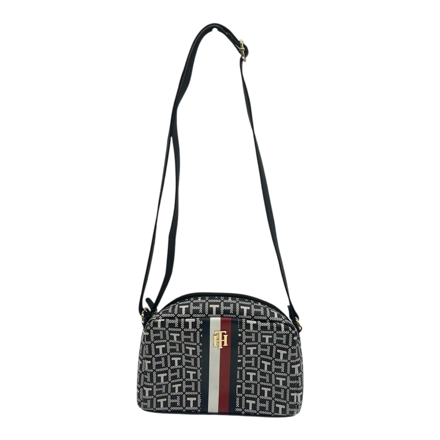 Crossbody By Tommy Hilfiger In Black & White, Size:Medium
