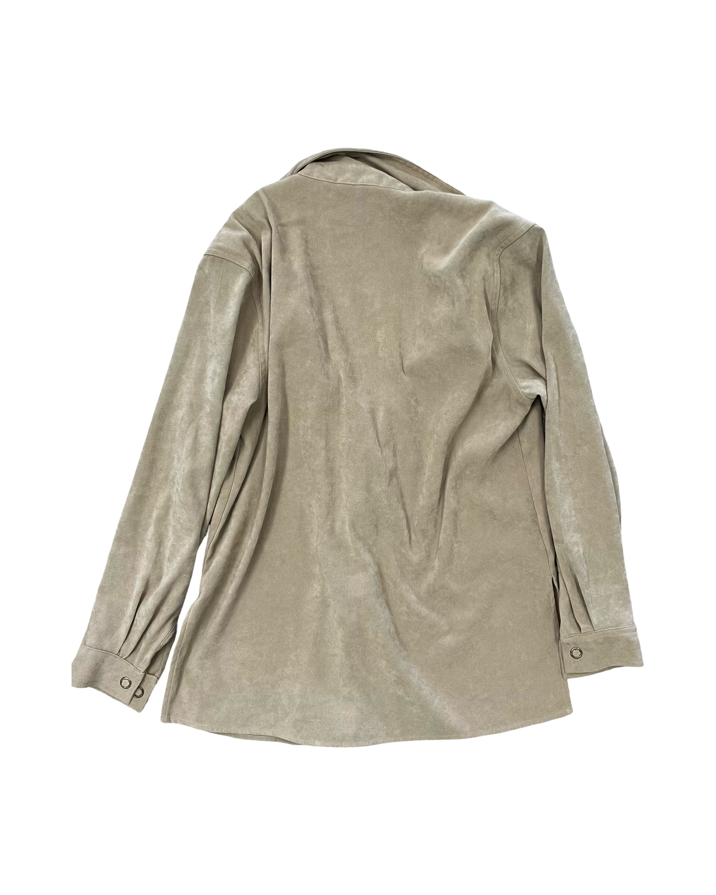 Blouse Ls By Clothes Mentor In Tan, Size:S