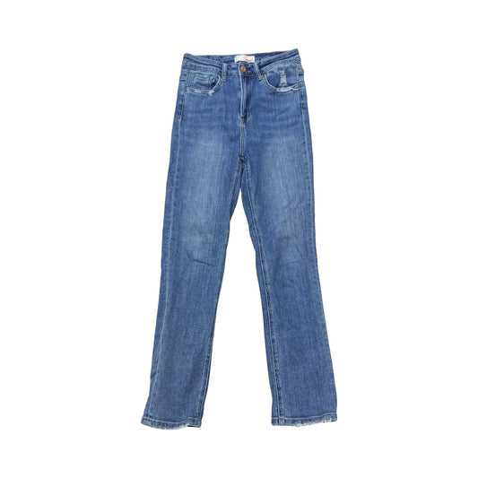 Jeans Straight By Vervet In Blue Denim, Size:2