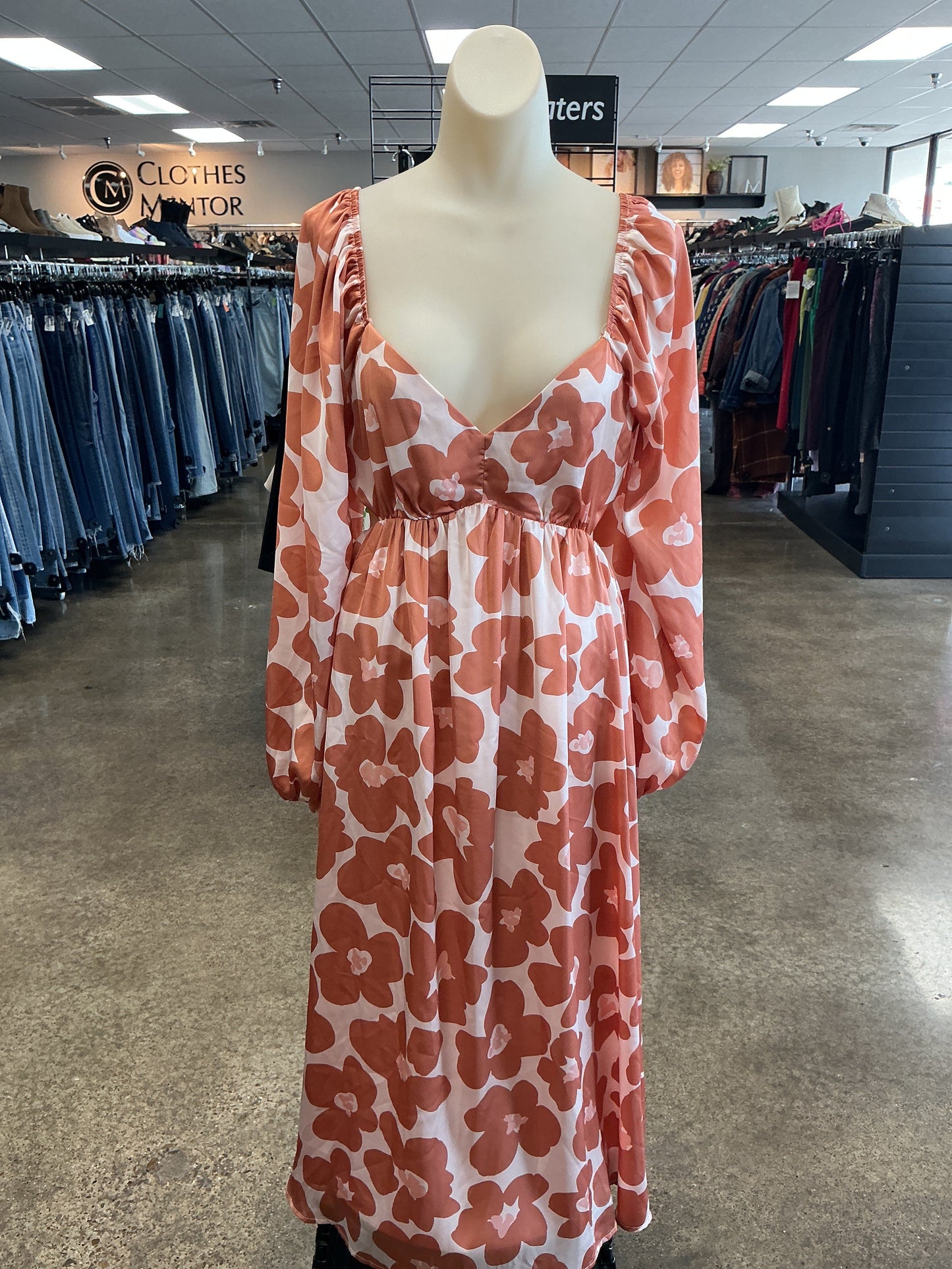 Dress Casual Maxi By Clothes Mentor In Orange, Size:L