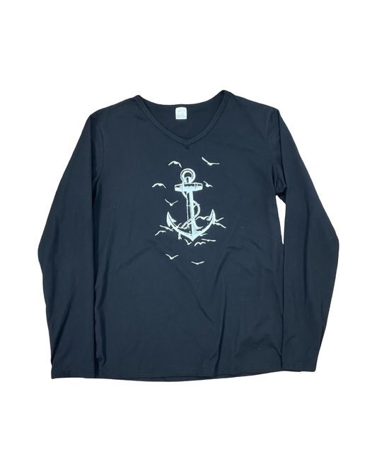 Top Ls By Clothes Mentor In Black, Size:M