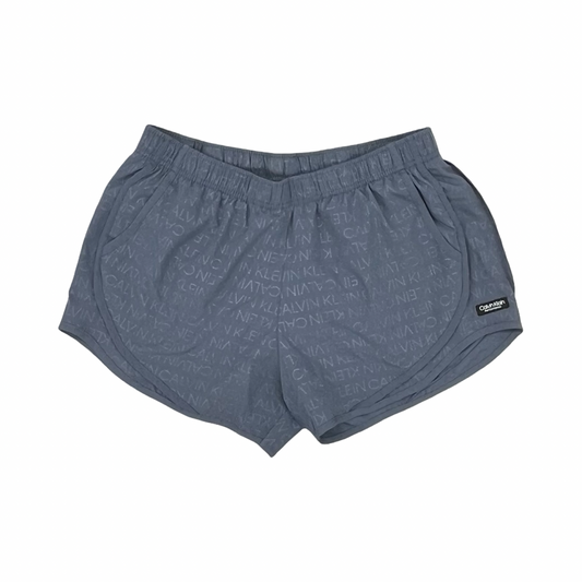 Athletic Shorts By Calvin Klein In Grey, Size:L