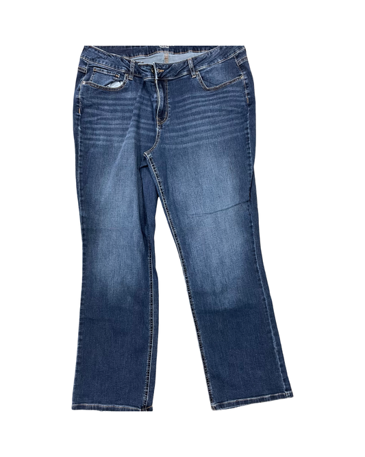 Jeans Boyfriend By Maurices In Blue Denim, Size:18