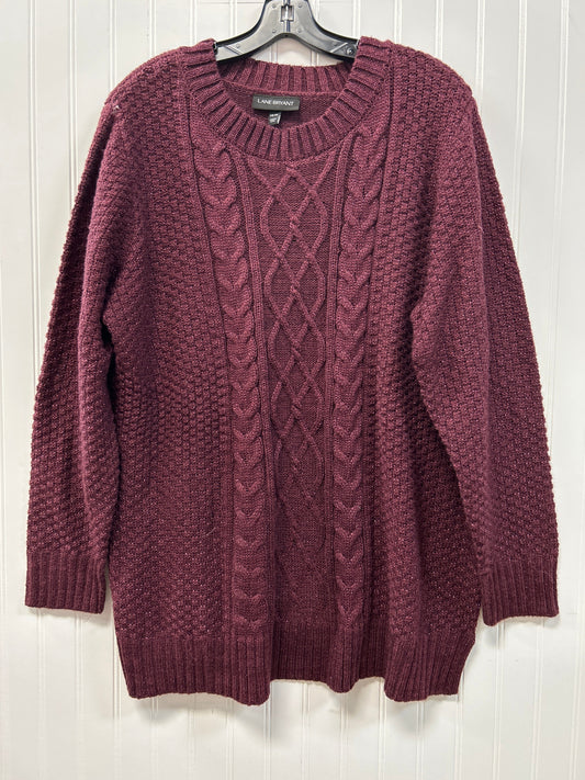 Sweater By Lane Bryant In Maroon, Size:1X