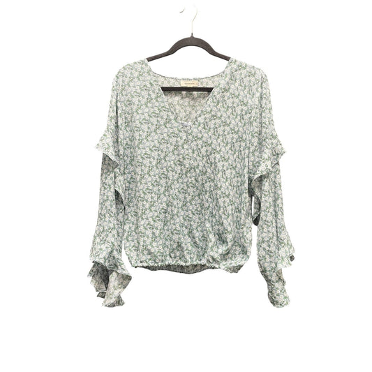 Top Long Sleeve By Max Studio In Floral Print, Size: L