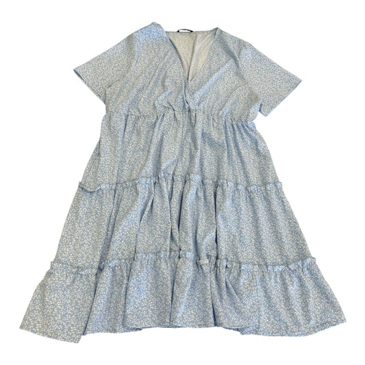 Dress Casual Short By Shein In Blue & White, Size:Xxl
