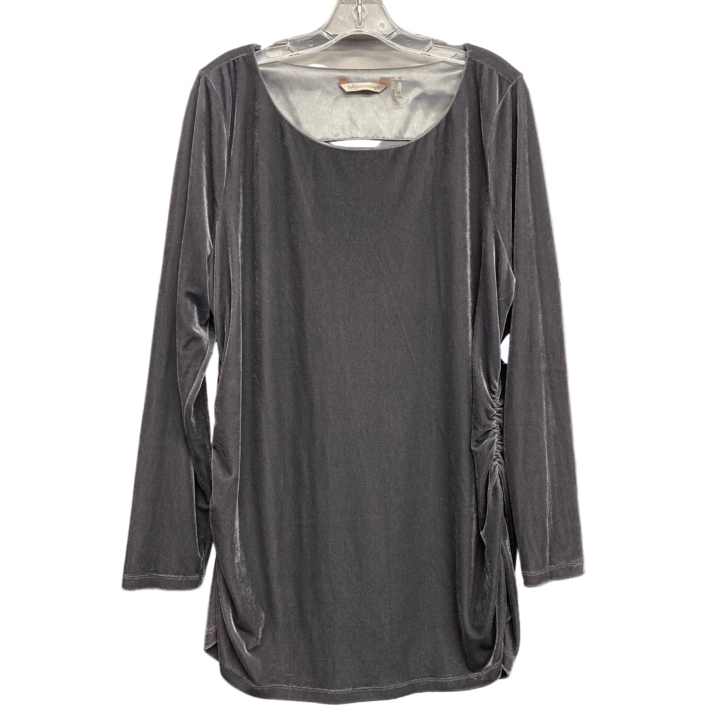 Top Ls By Soft Surroundings In Grey, Size:1X