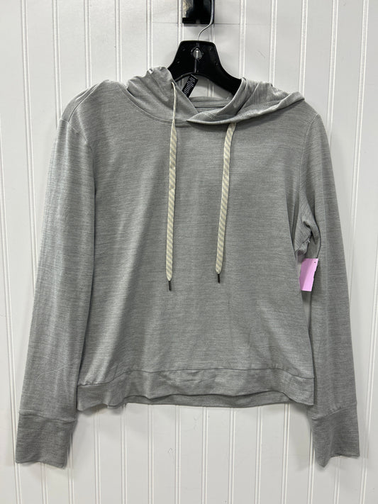Athletic Top Ls Hoodie By Clothes Mentor In Grey, Size:S