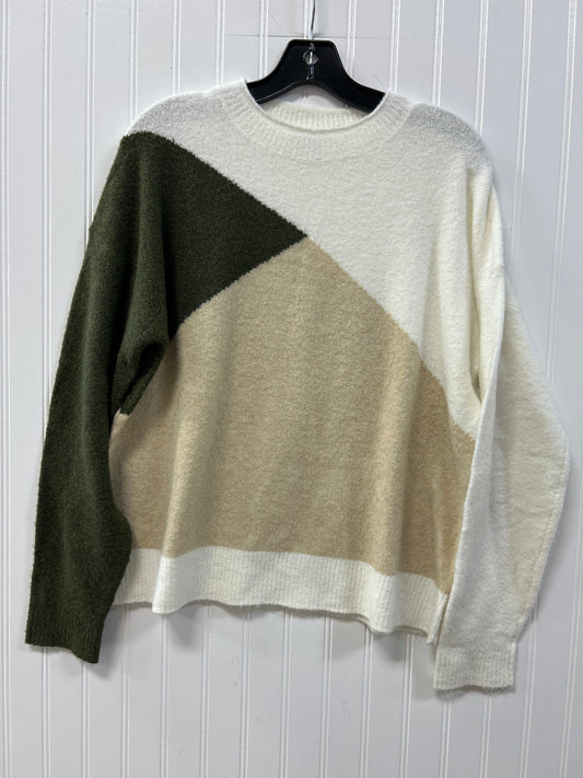 Sweater By J. Crew In Green & White, Size:M