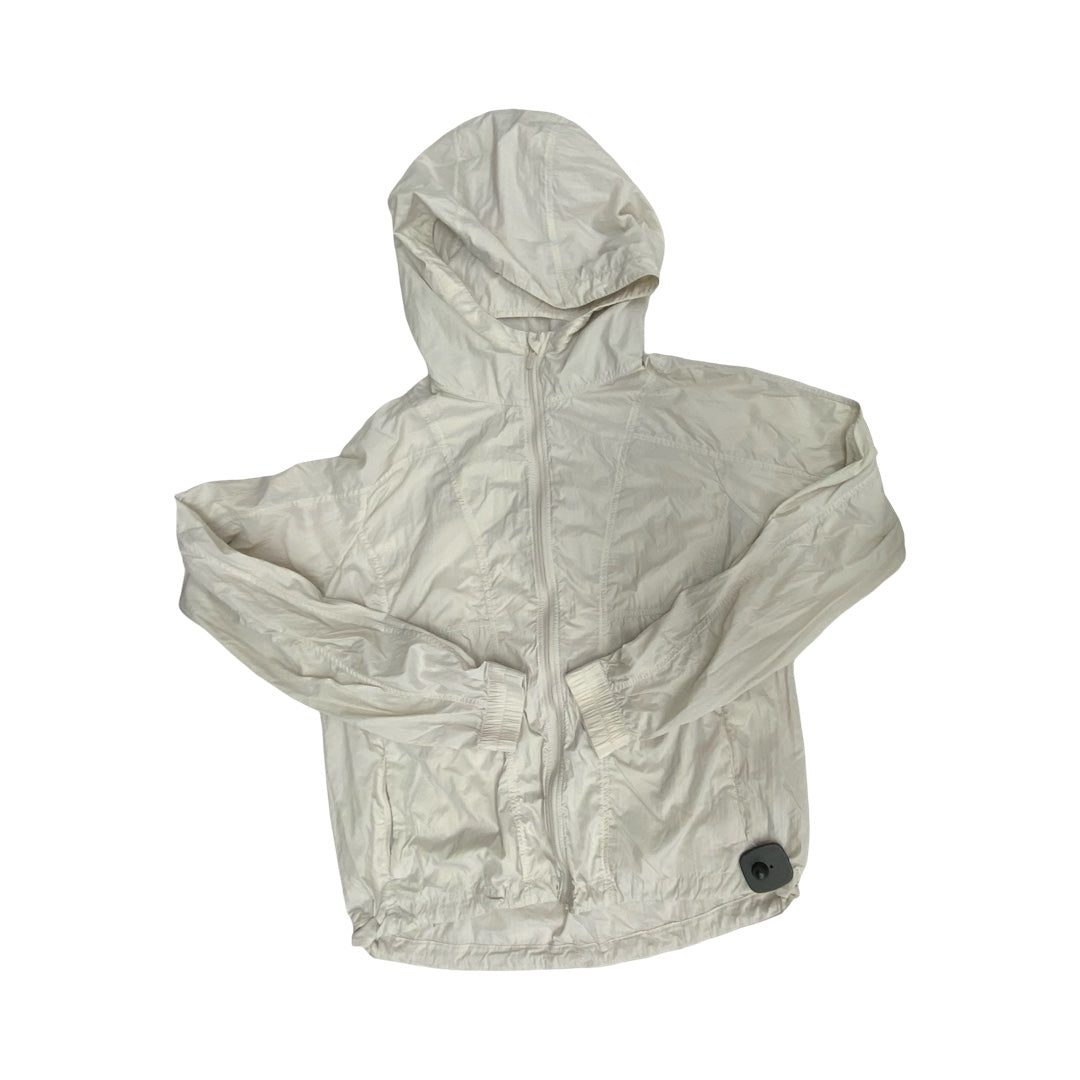 Athletic Jacket By Lululemon In Grey, Size:6