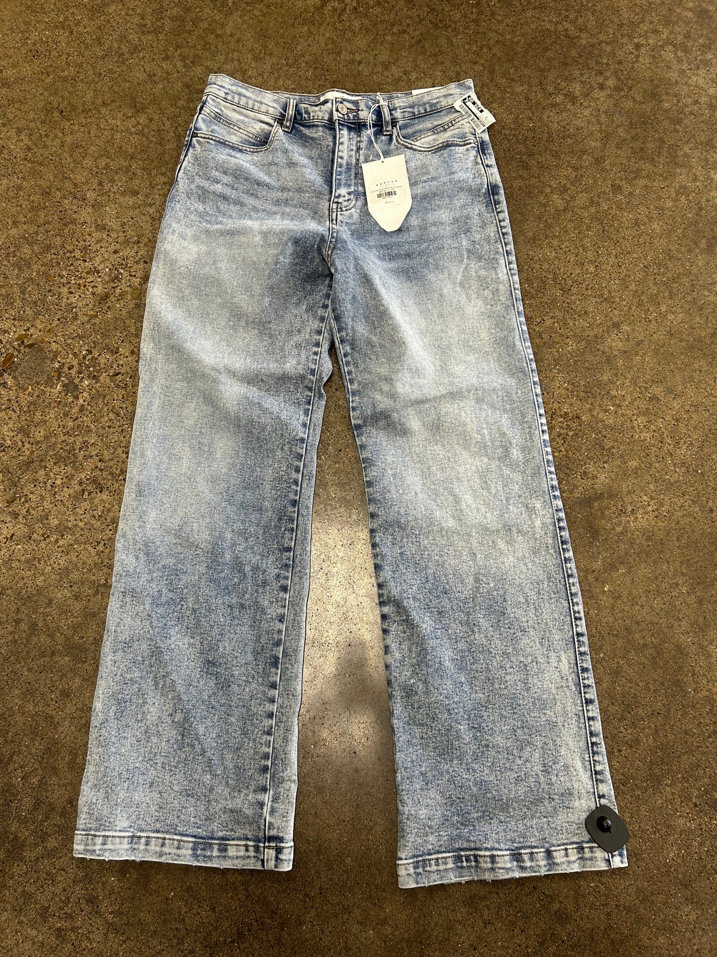 Jeans Wide Leg By Kancan In Blue Denim, Size:10