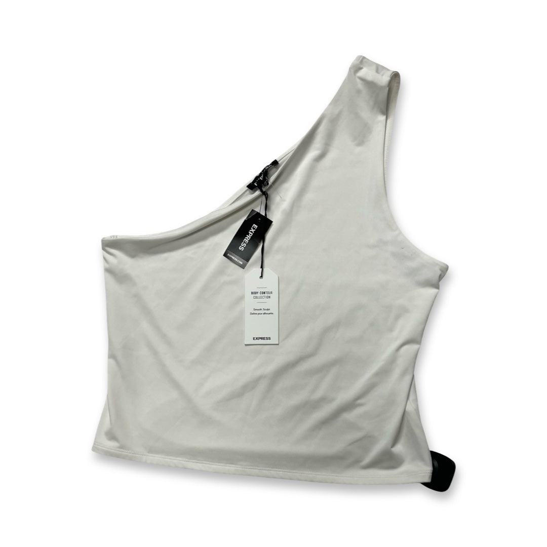 Top Sleeveless By Express In White, Size:L