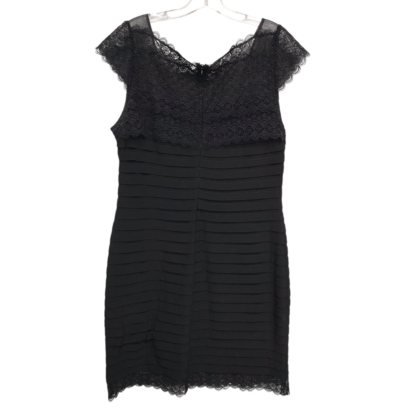 Dress Party Midi By Adrianna Papell In Black, Size:L