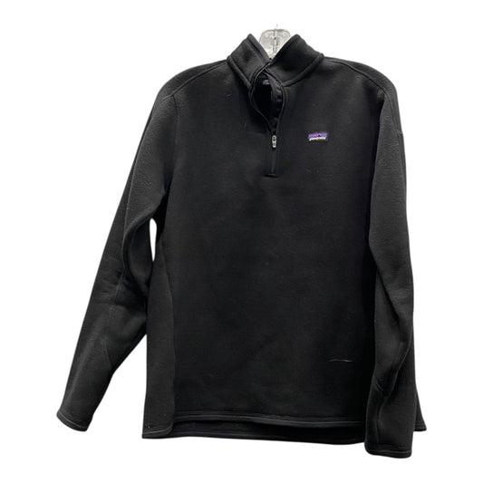 Athletic Top Ls Collar By Patagonia In Black, Size:L