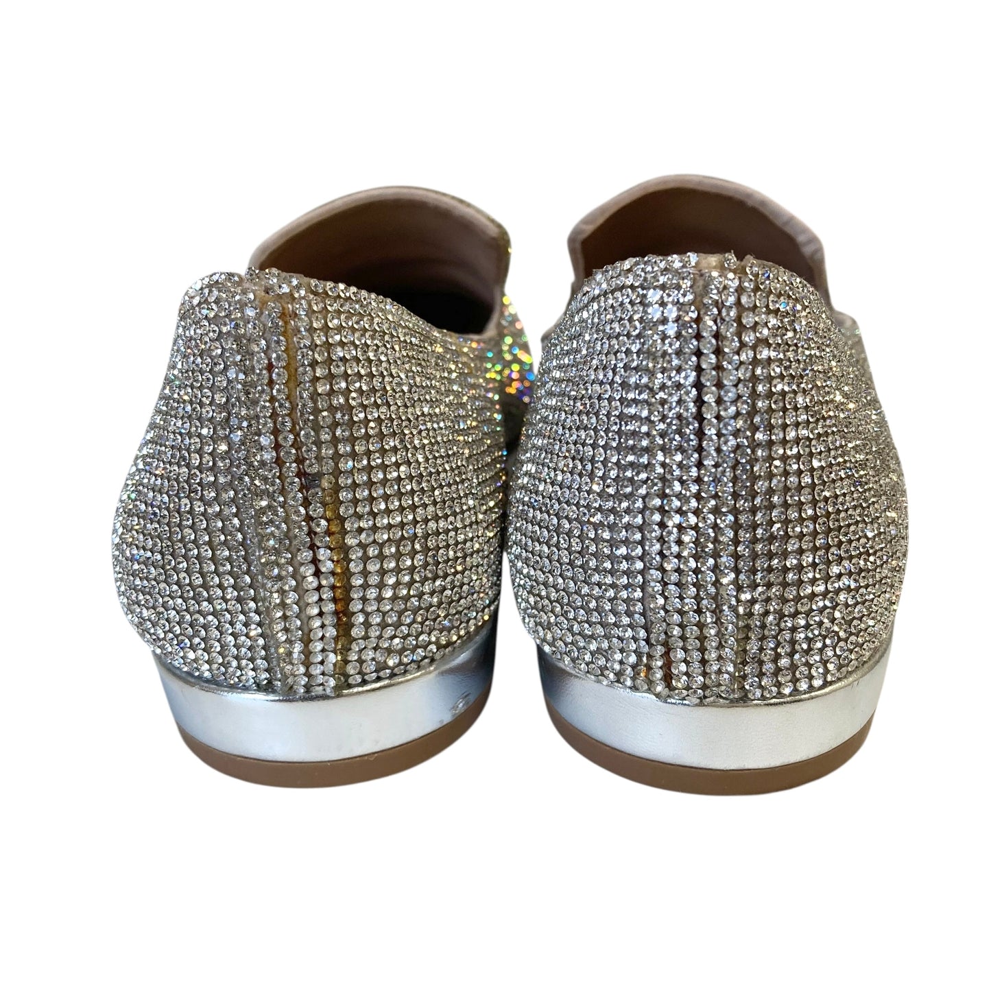 Shoes Flats By Steve Madden In Silver, Size:7