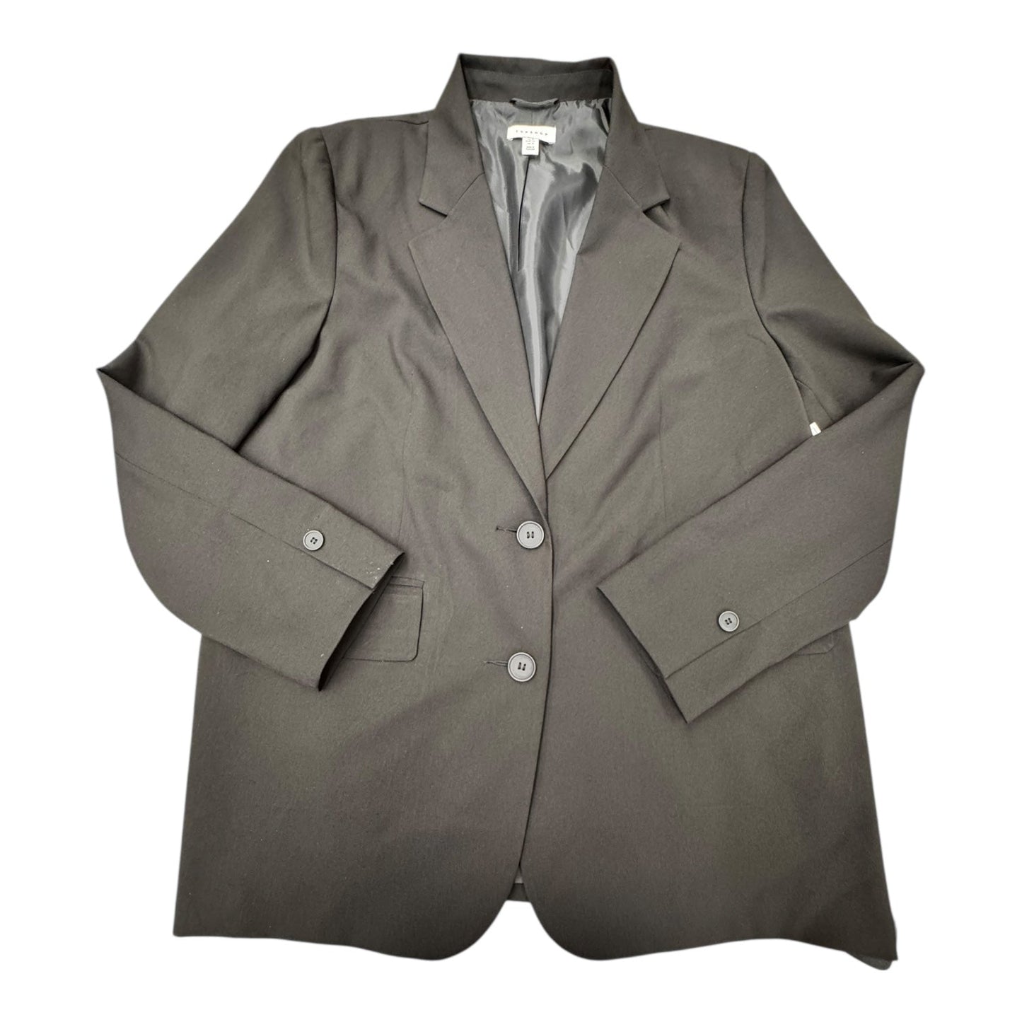 Blazer By Top Shop In Black, Size:12