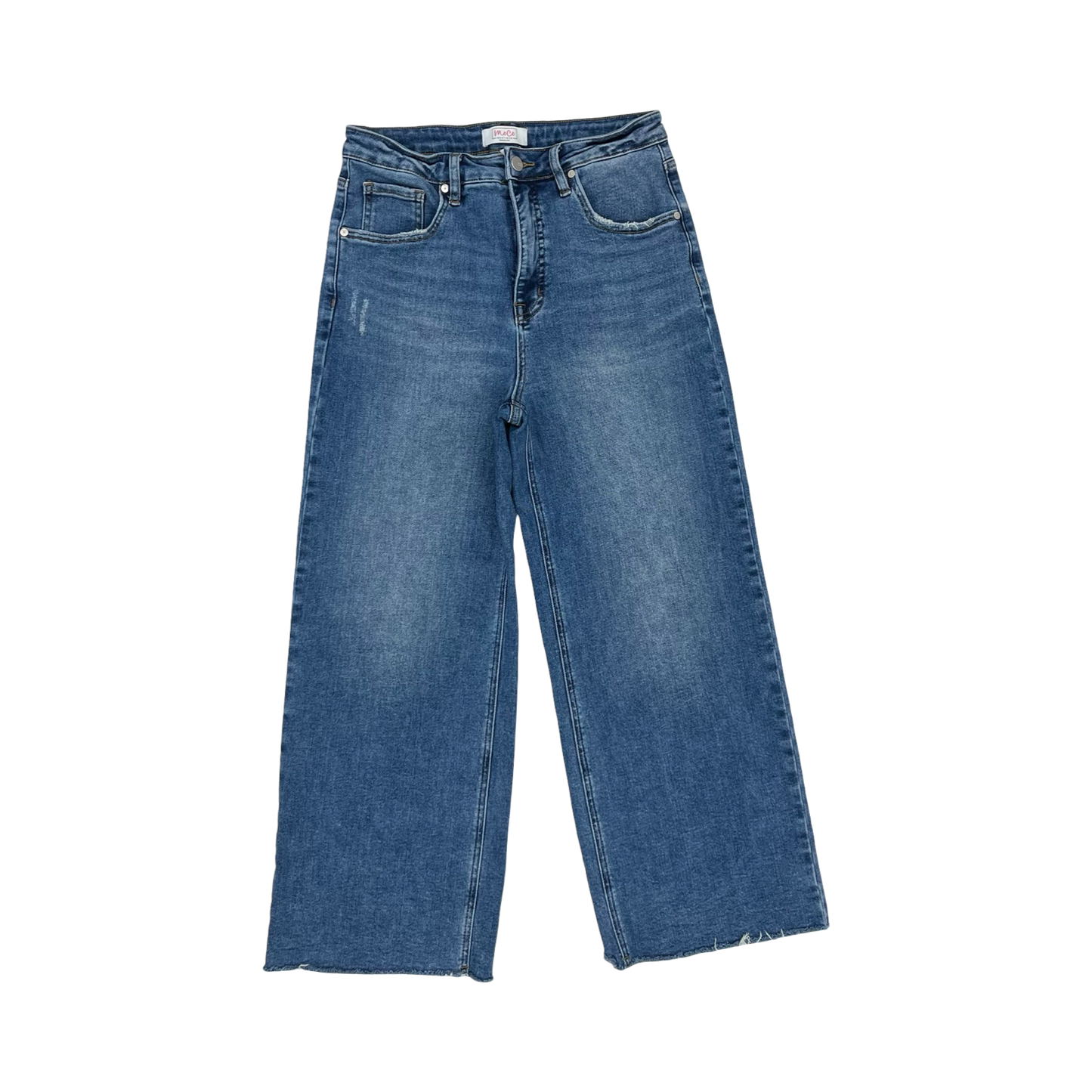 Jeans Wide Leg By Clothes Mentor In Blue Denim, Size:8