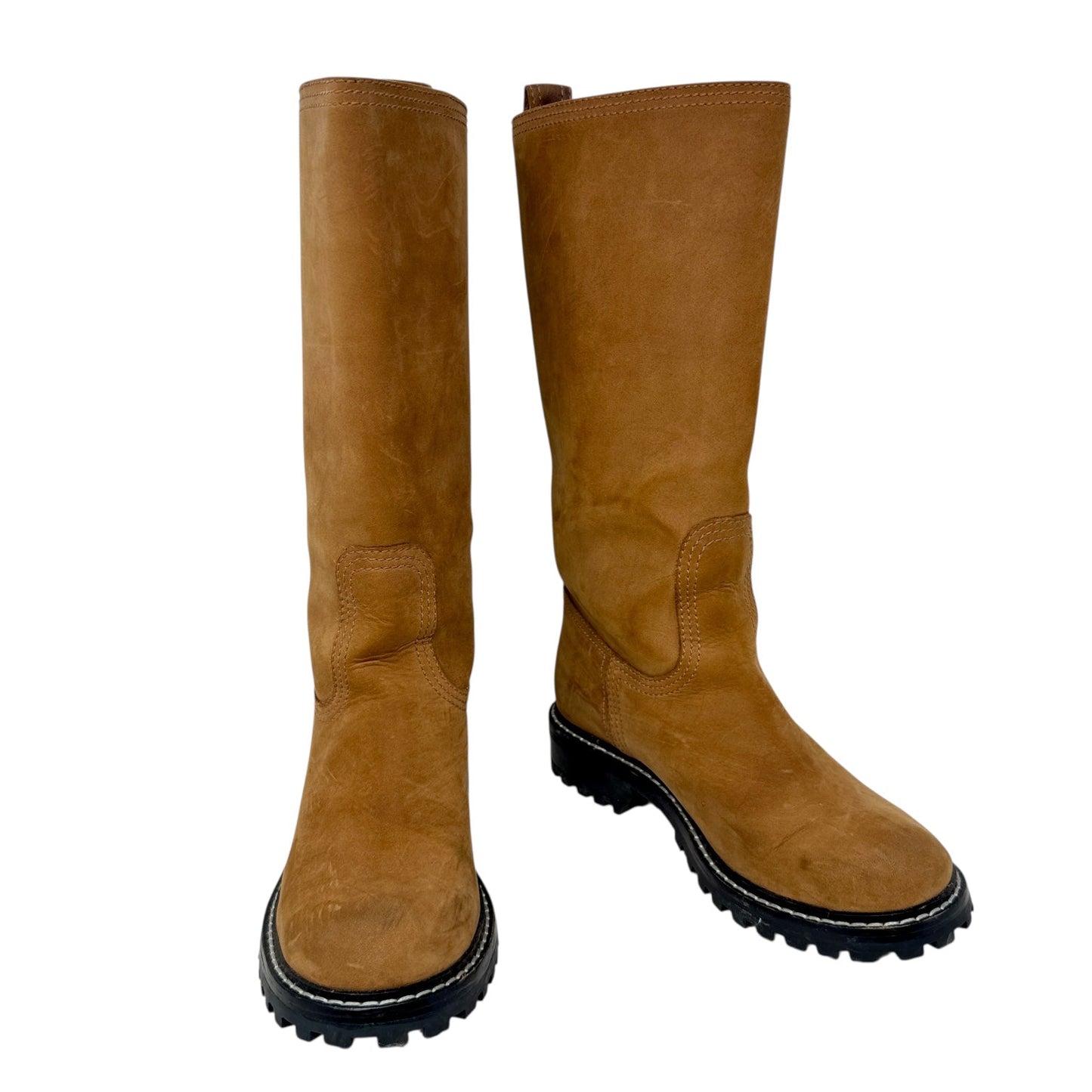 Orla Leather Drawsting Bucket Bag By Holden Leather Goods, Size: Medium