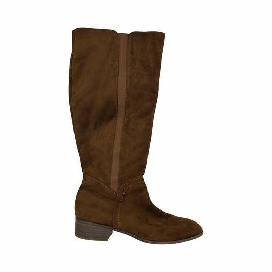 Boots Mid-Calf Flats By Universal Thread In Brown, Size:10