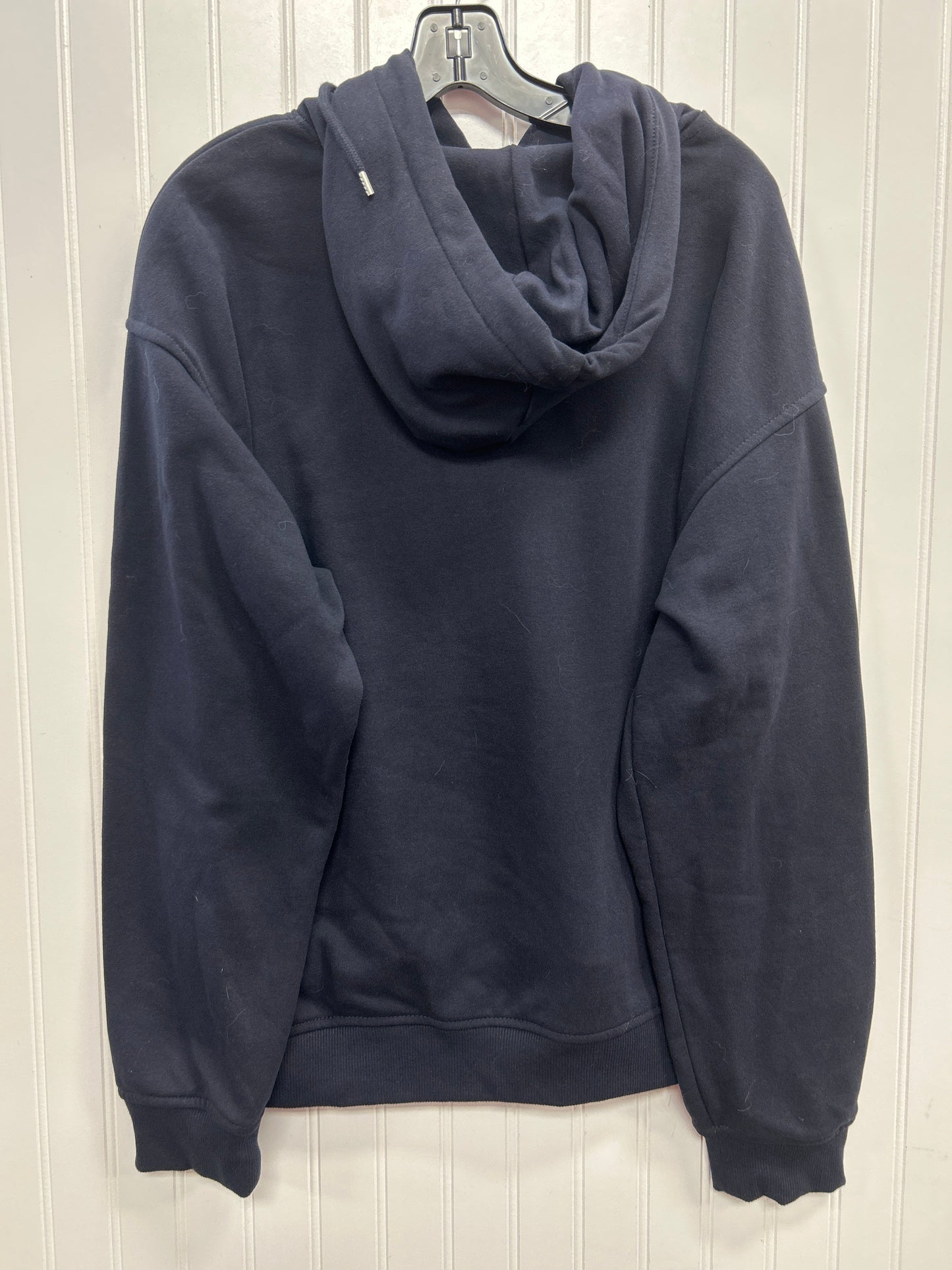 Sweatshirt Hoodie By H&M In Navy, Size:L