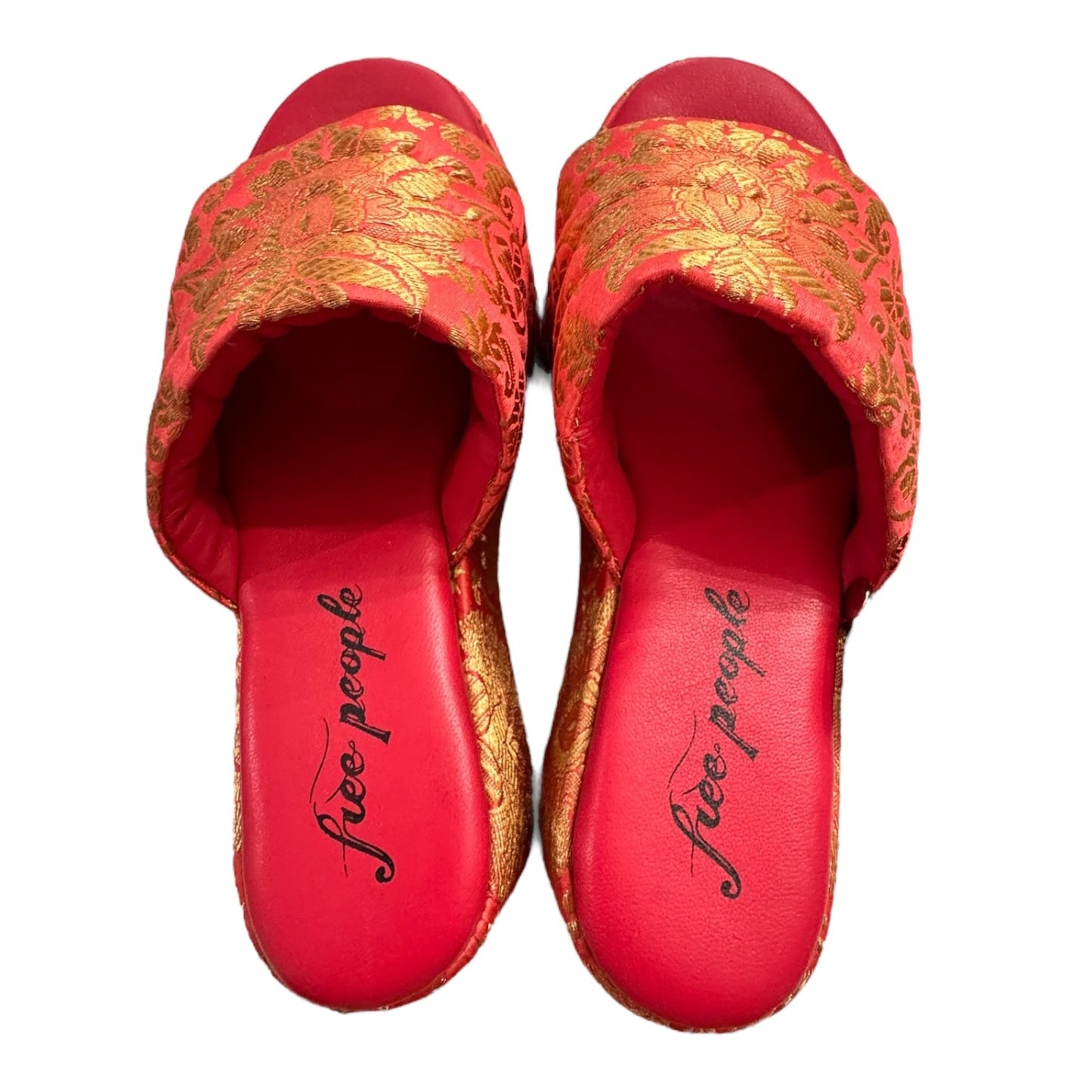 Sandals Heels Block By Free People In Multi, Size:8.5