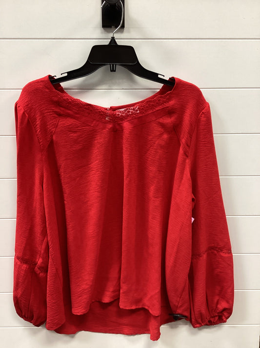 Top Ls By 89Th And Madison In Red, Size:Xl