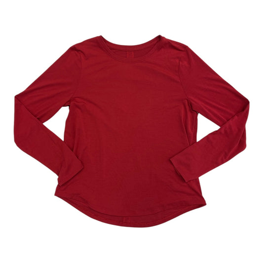 Athletic Top Ls Crewneck By Athleta In Red, Size:S