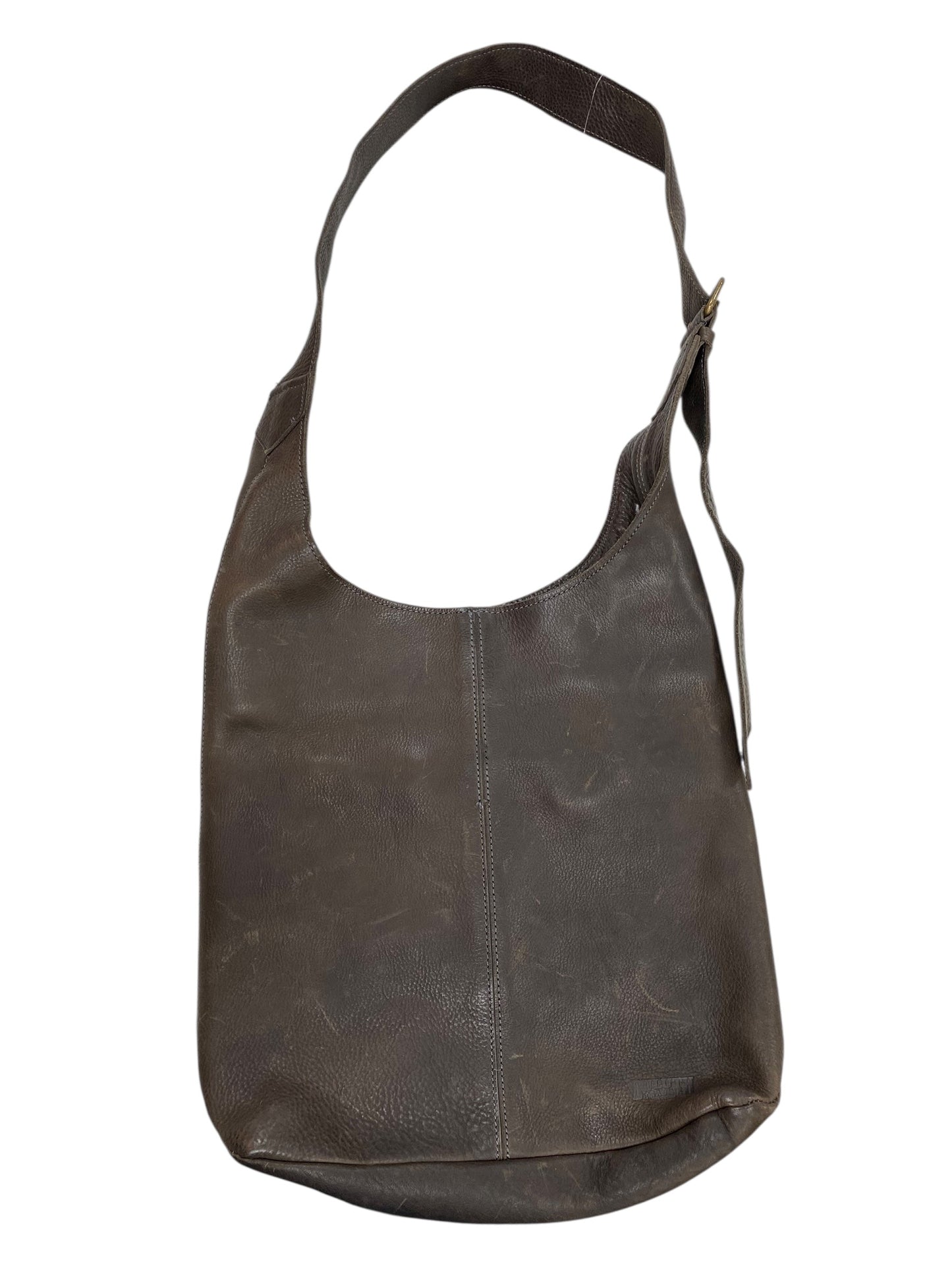 Handbag Leather By Duluth Trading In Brown, Size:Large