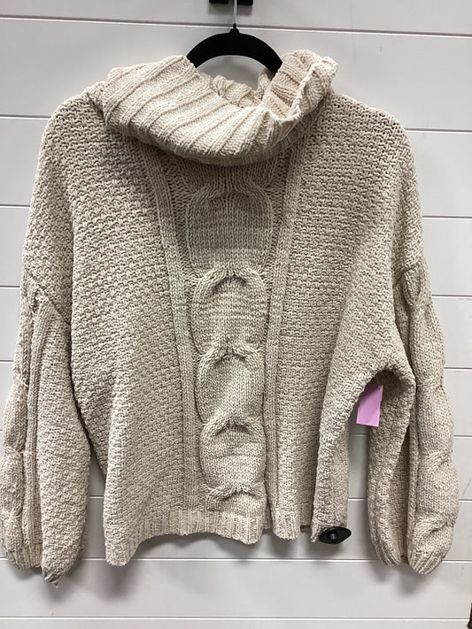 Sweater By Seven 7 In Cream, Size:L