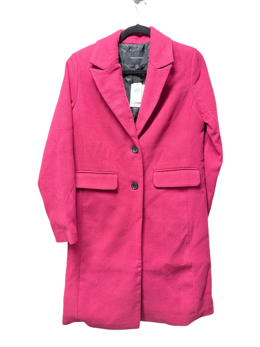 Coat Wool By Banana Republic In Pink, Size: Xs