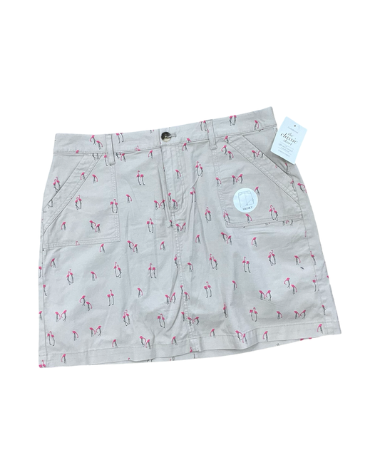 Skort By Croft And Barrow In Tan, Size:16