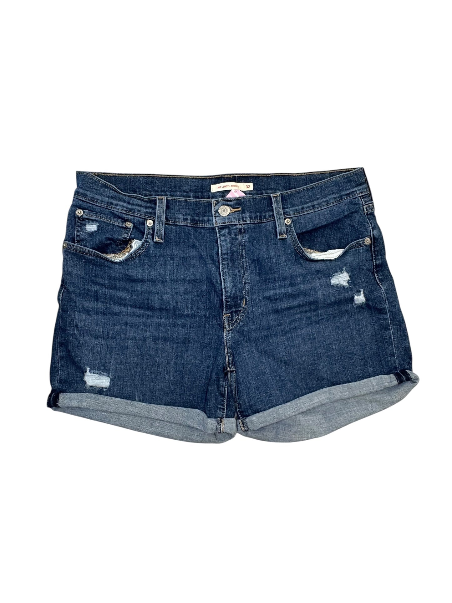 Shorts By Levis In Blue Denim, Size:Xl