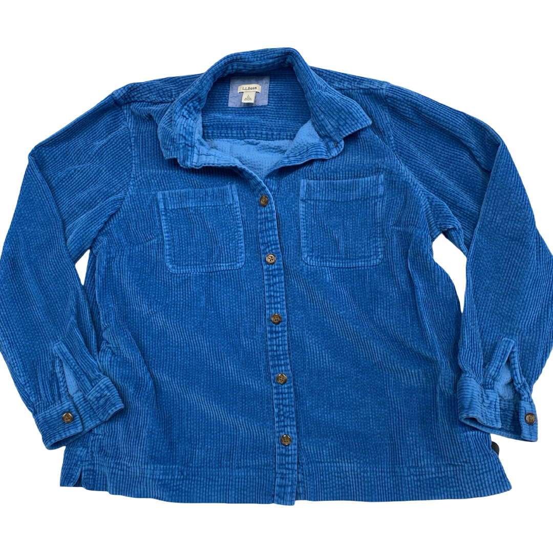 Jacket Shirt By L.L. Bean In Blue, Size:L