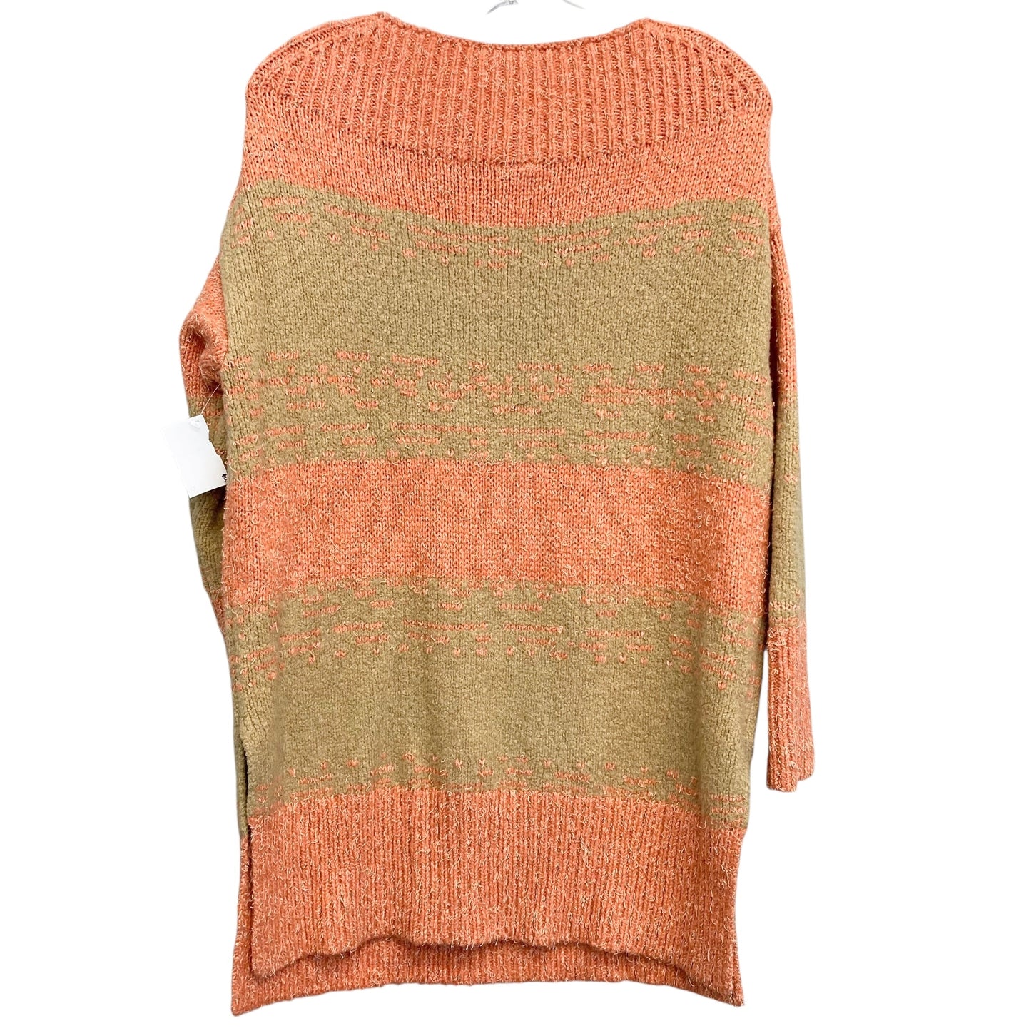 Sweater By Pilcro In Orange & Tan, Size:S