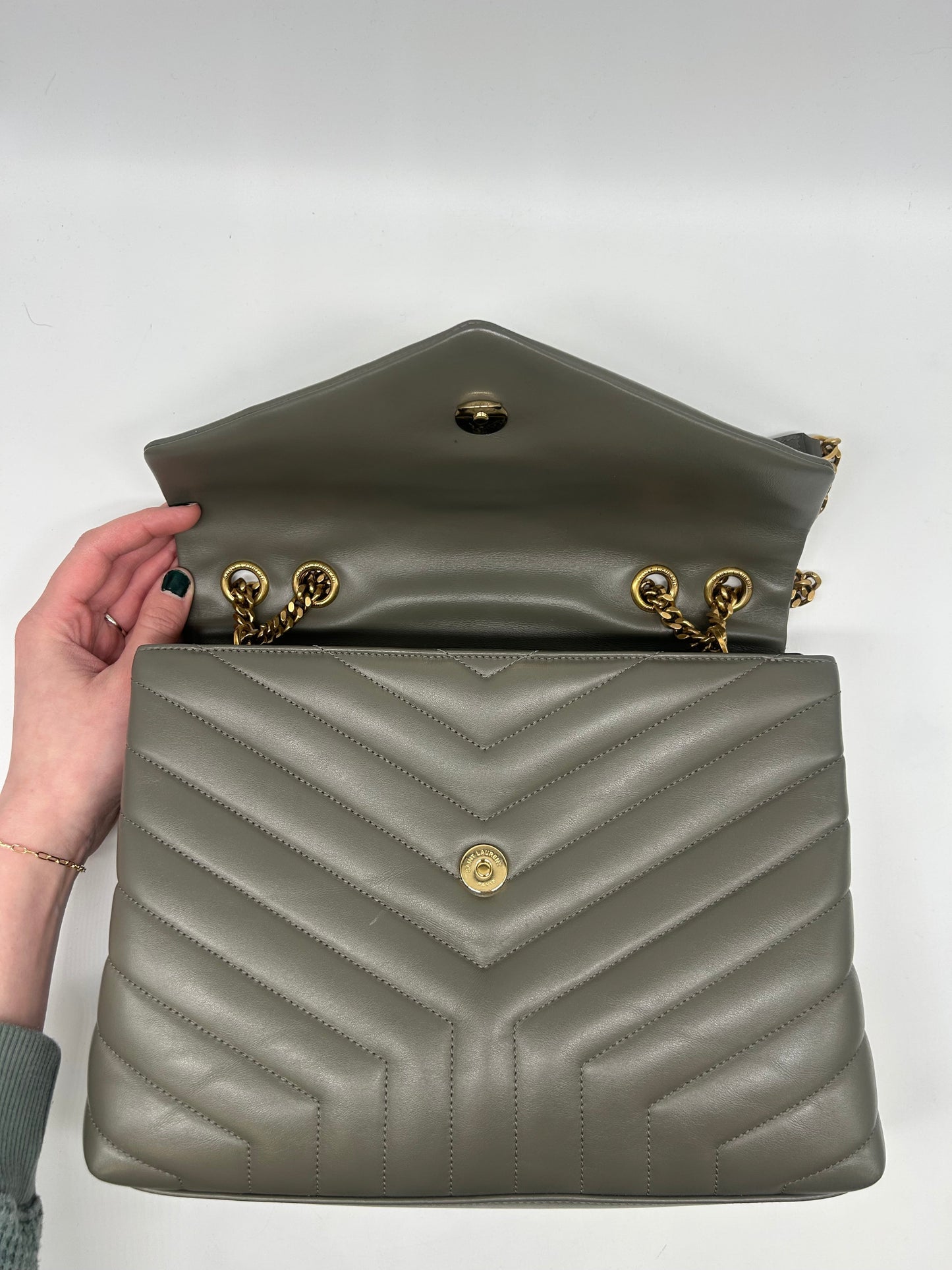 Handbag Luxury Designer By Yves Saint Laurent, Size: Large