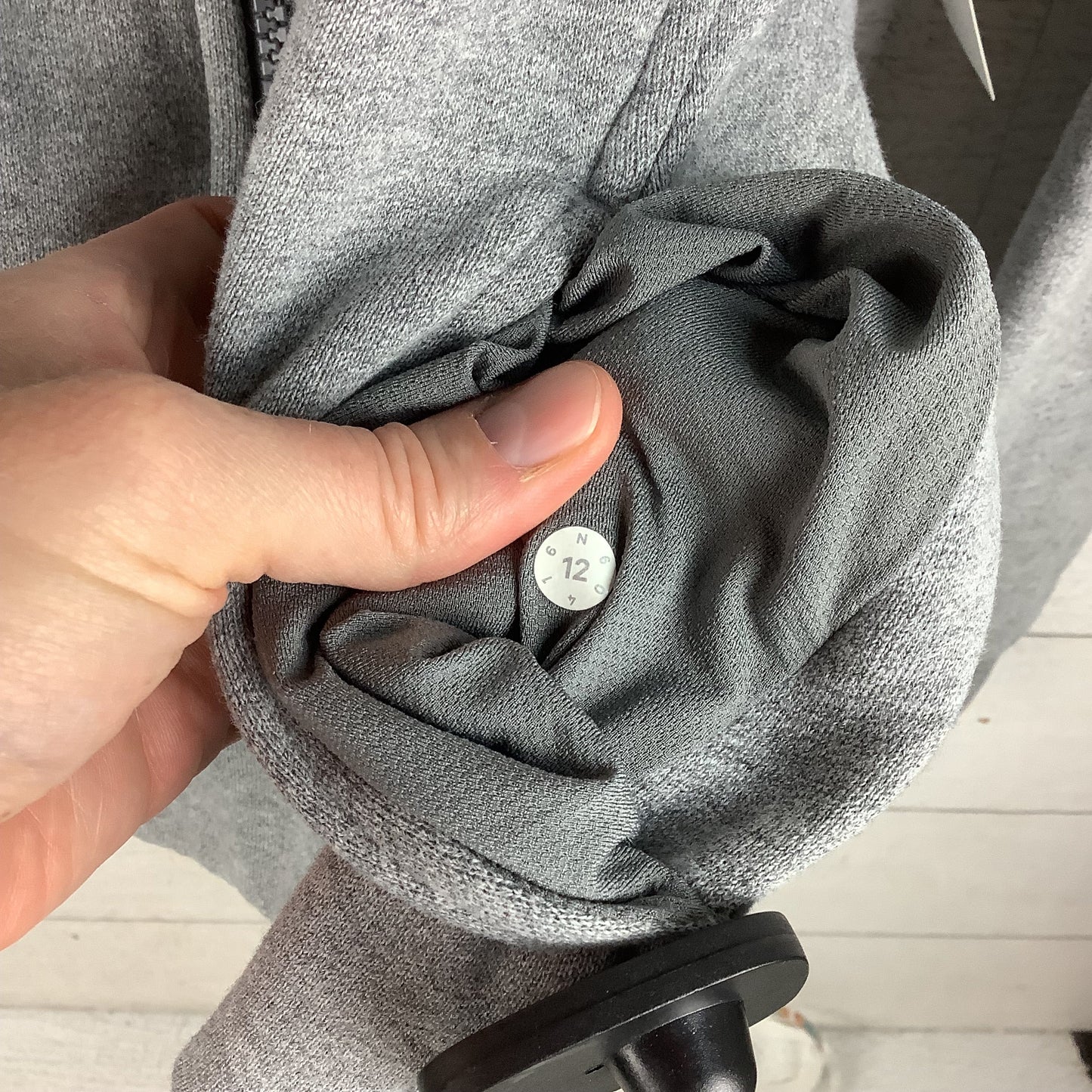 Sweatshirt Hoodie By Lululemon In Grey, Size: 12