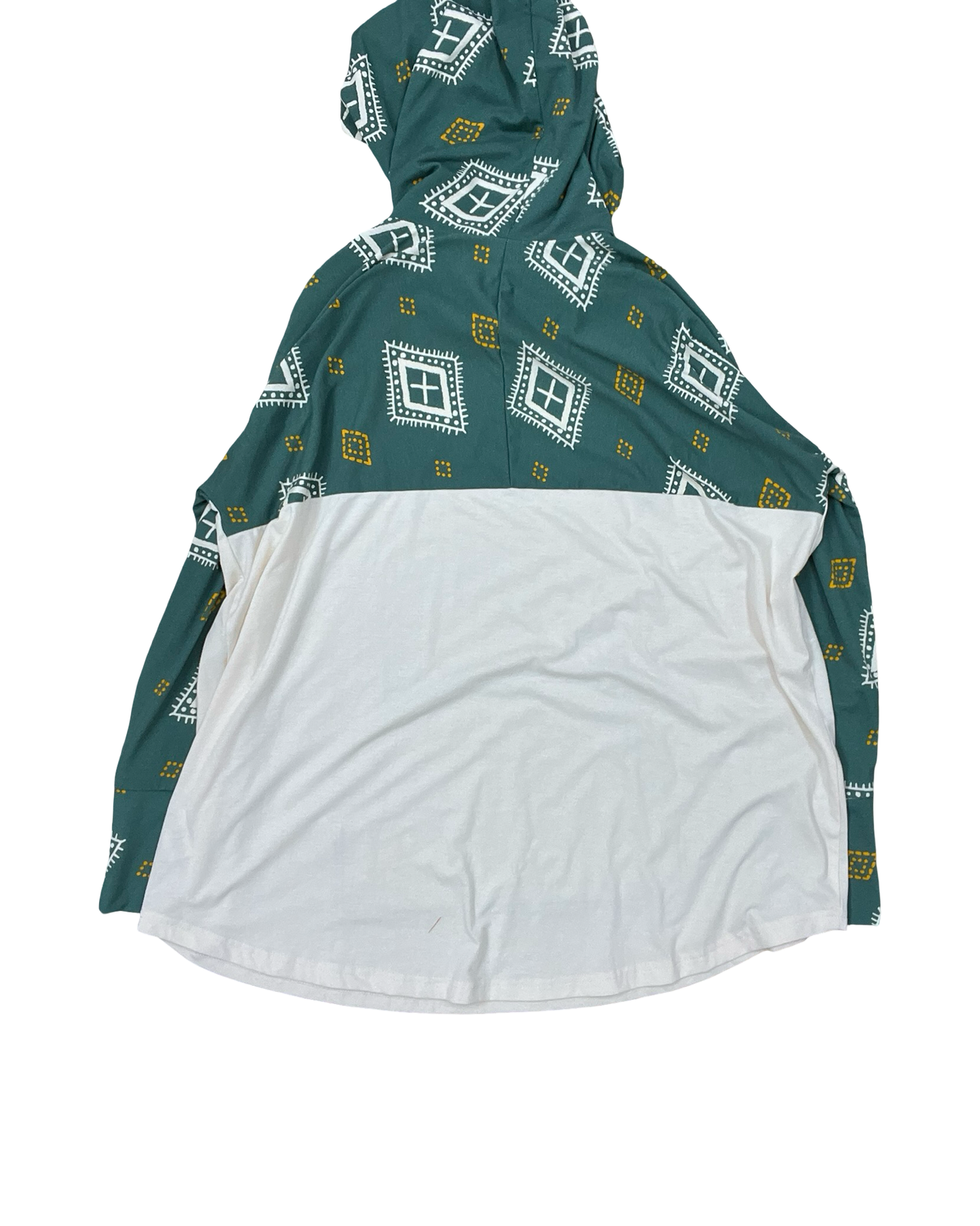 Top Ls By Lularoe In Cream & Green, Size:2X