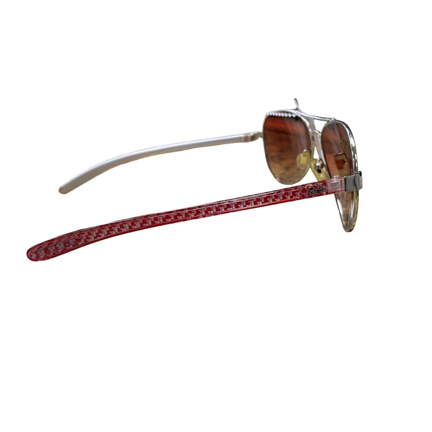 Sunglasses Designer By Ray Ban In Gold, Size: