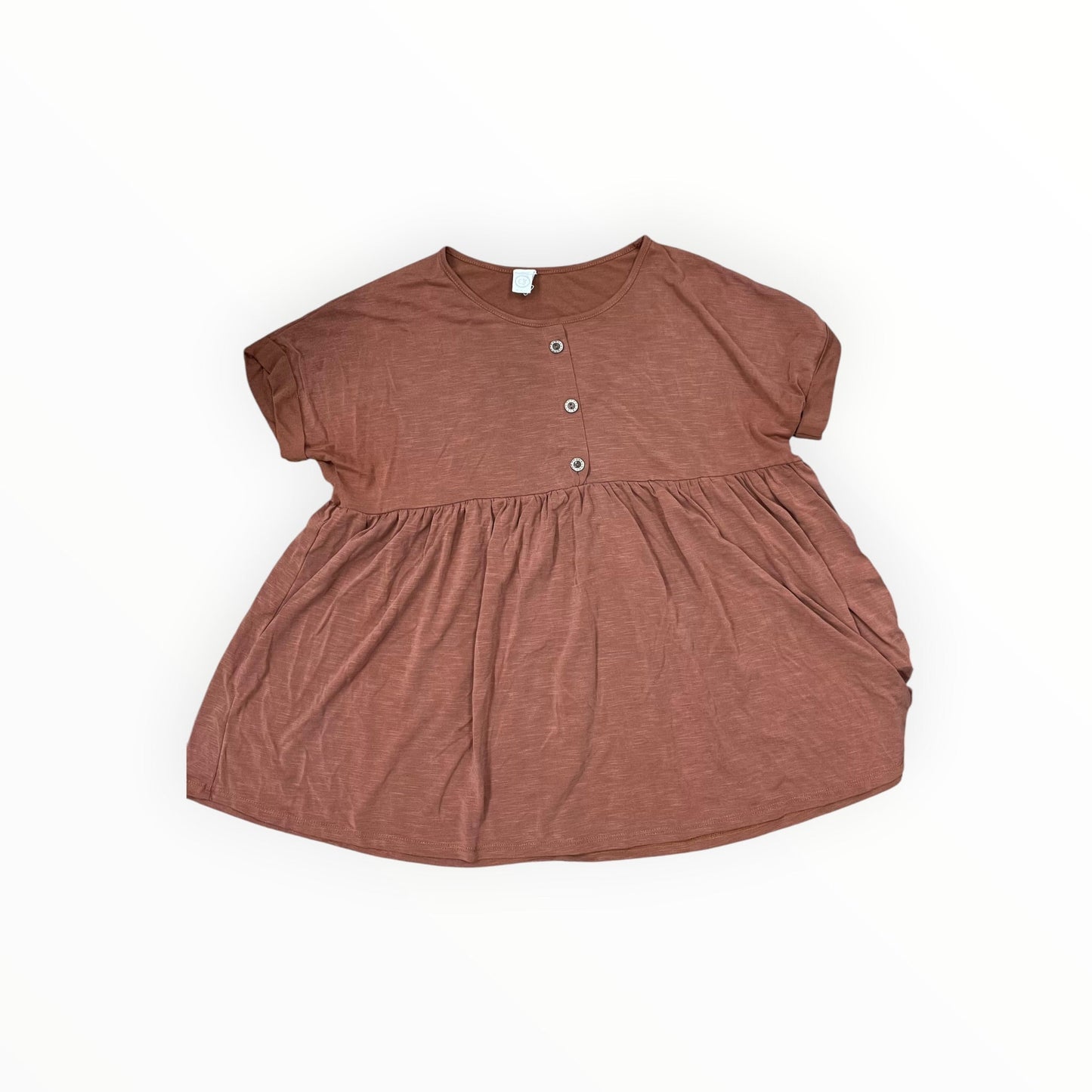 Top Ss By Clothes Mentor In Tan, Size:M