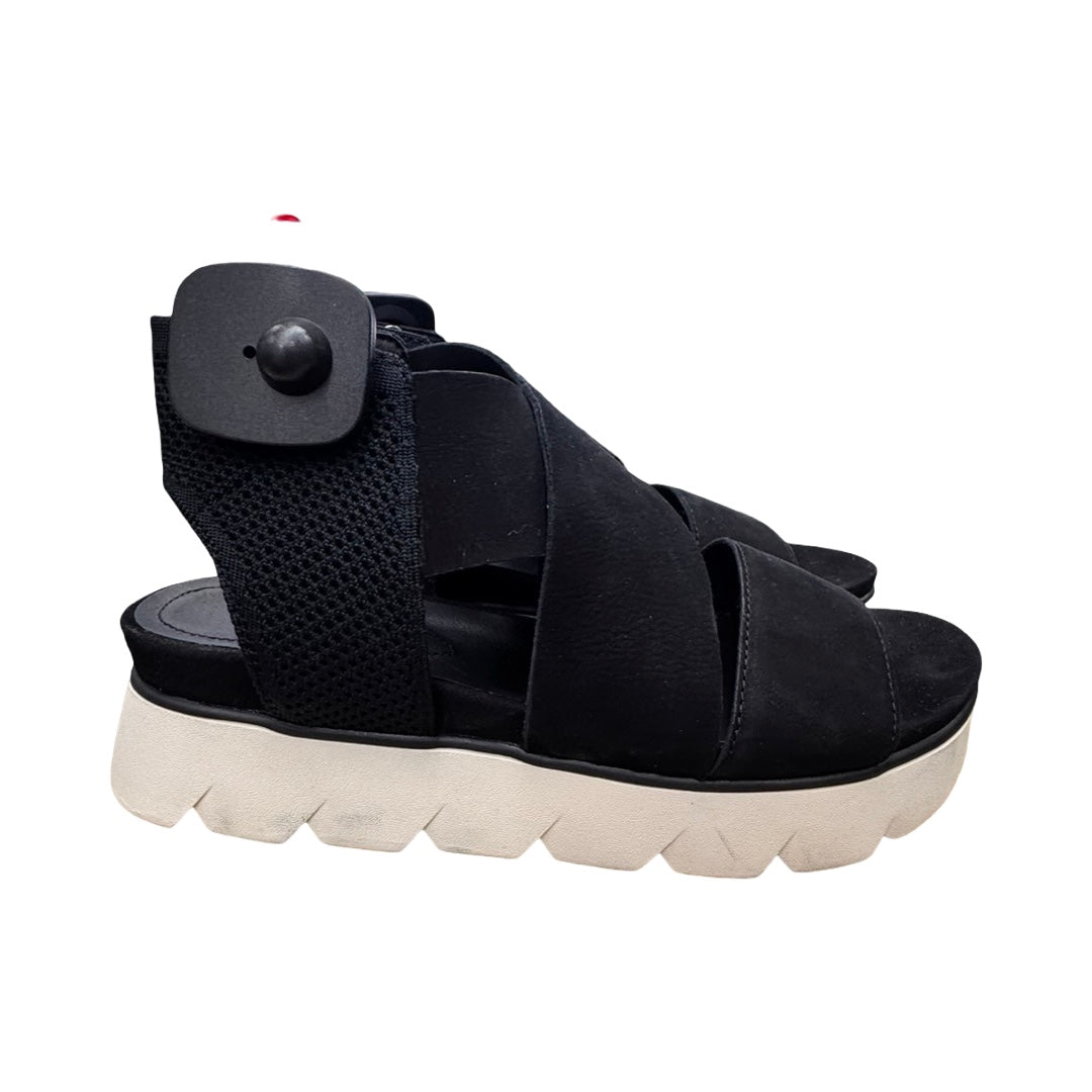 Shoes Designer By Eileen Fisher In Black, Size:9