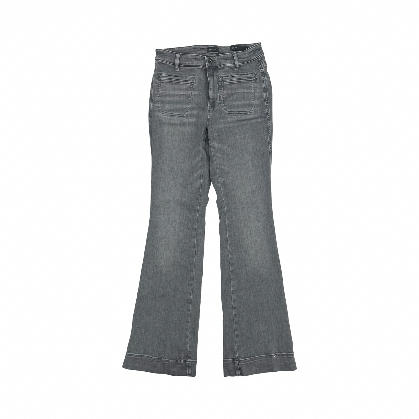 Jeans Flared By J. Jill In Grey Denim, Size:4