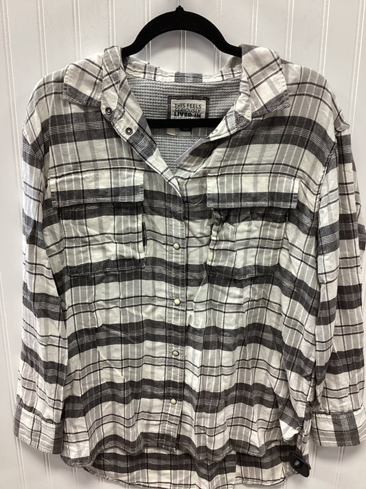 Top Ls By American Eagle In Grey, Size:M