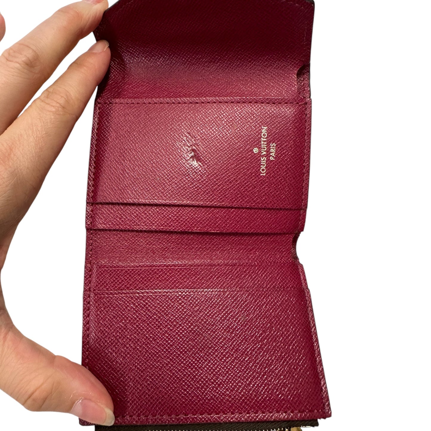 Wallet Luxury Designer By Louis Vuitton In Brown & Purple, Size:Small