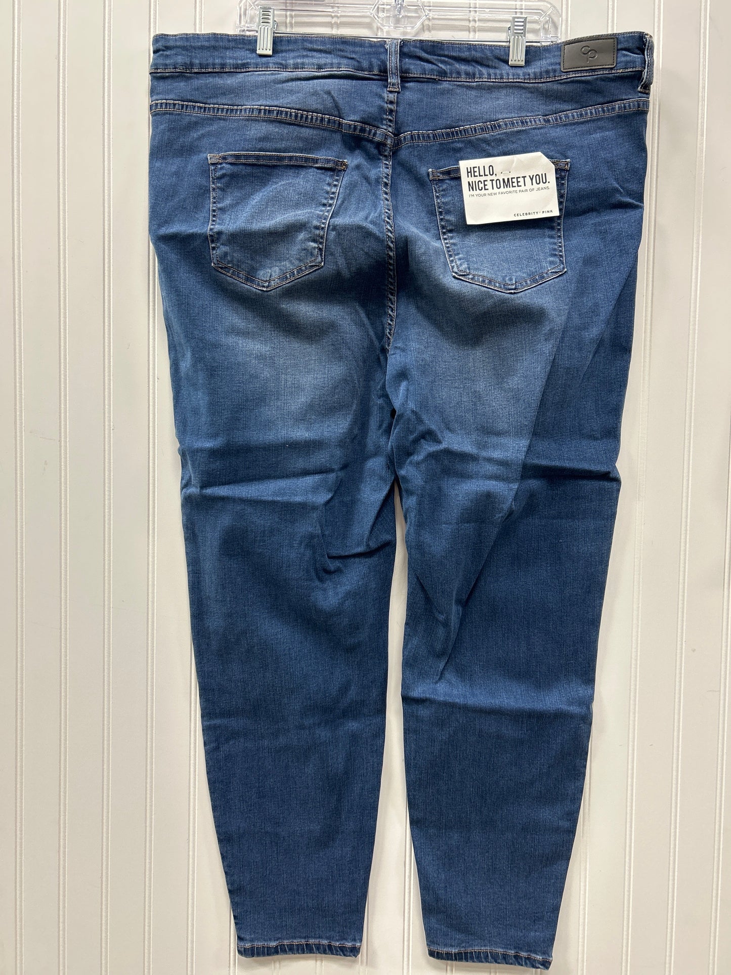 Jeans Skinny By Celebrity Pink In Blue Denim, Size:24 NWT