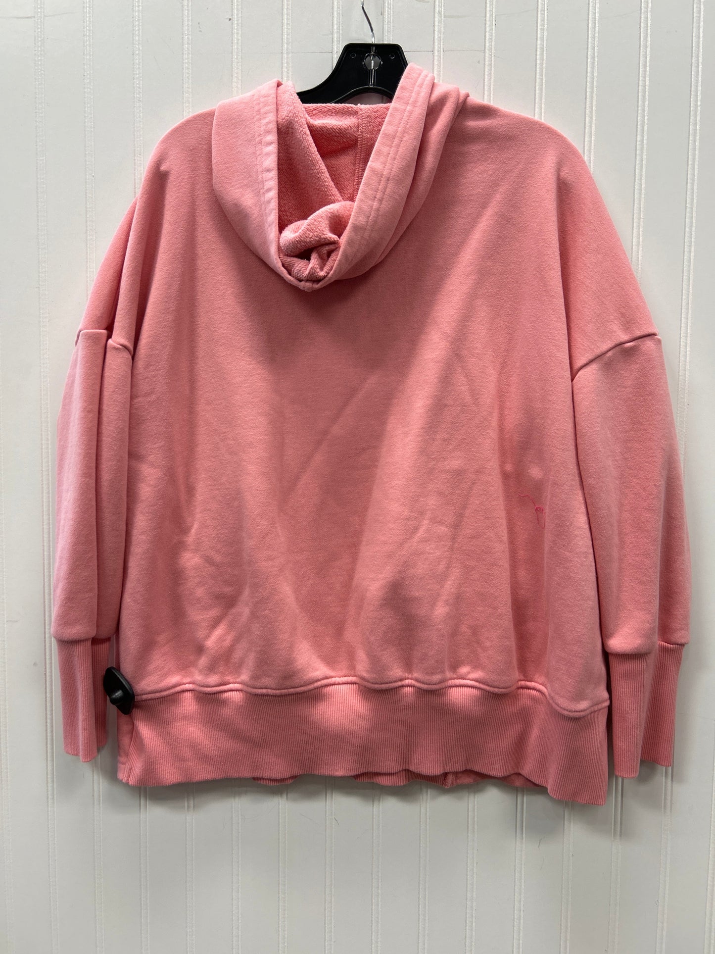 Sweatshirt Hoodie By Zenana In Pink, Size:L