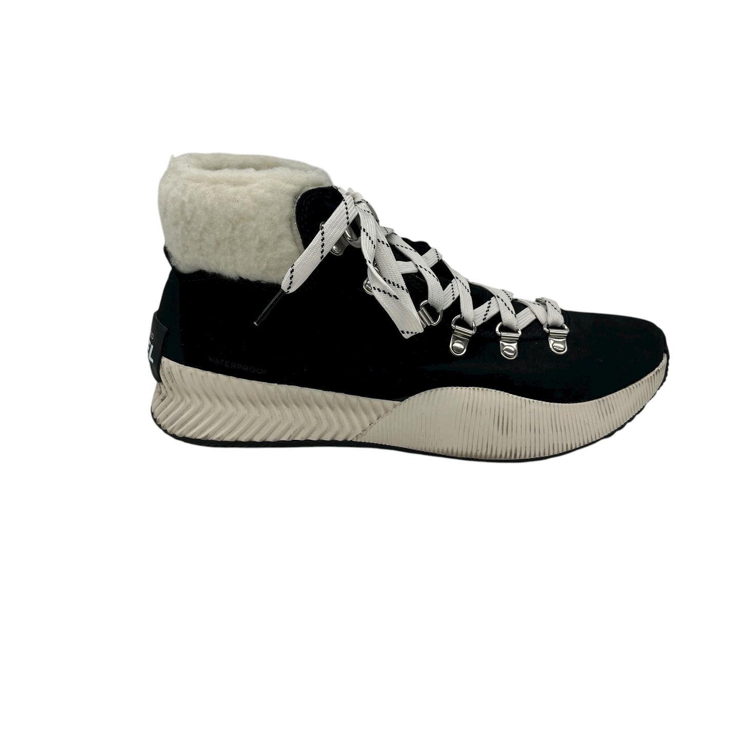 Boots Ankle Flats By Sorel In Black & White, Size:9