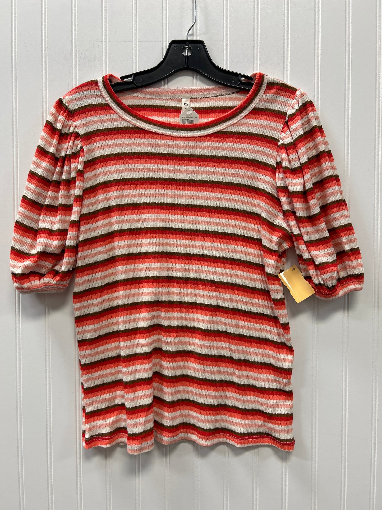 Top Ss By Mts In Red & White, Size:M NWT