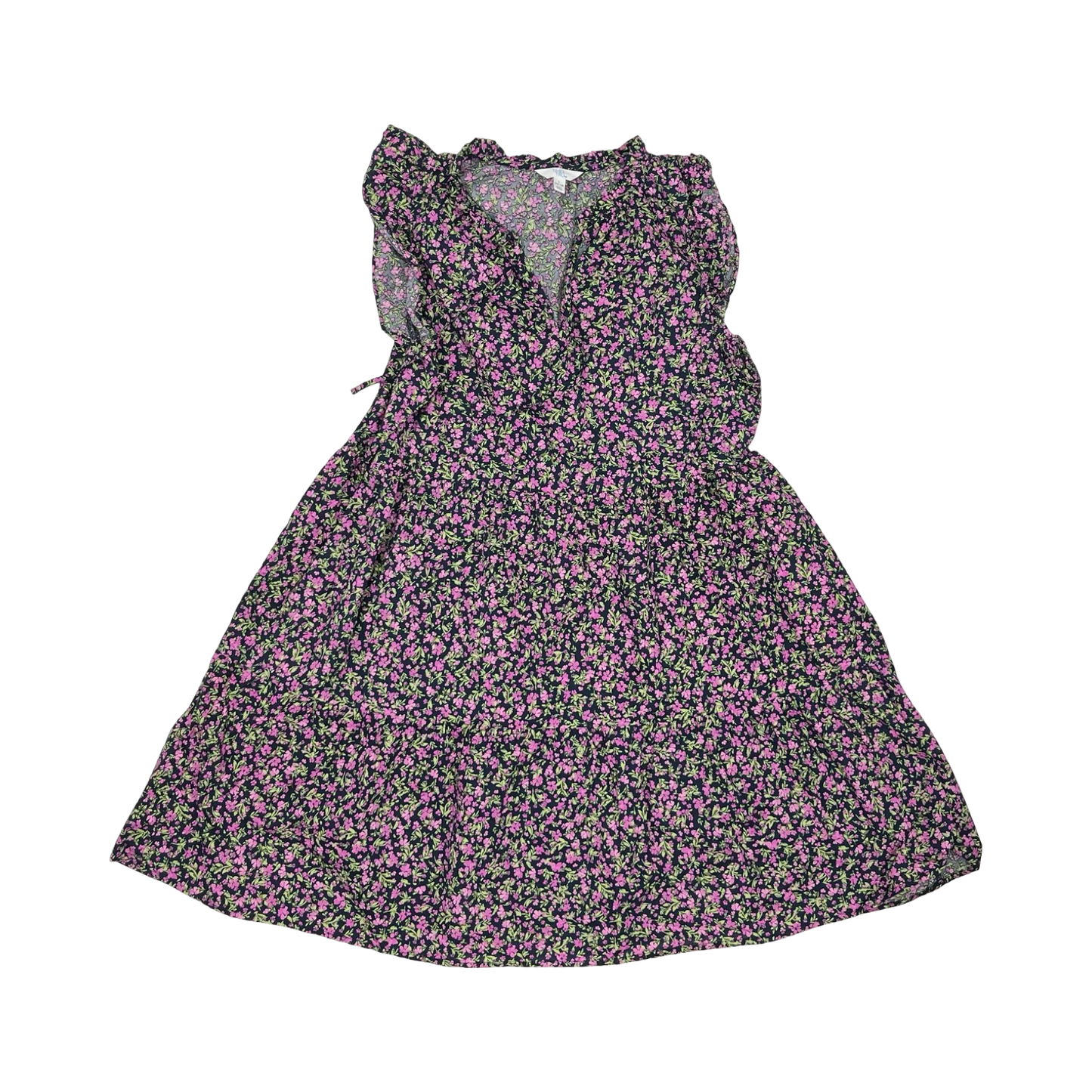 Dress Casual Short By Time And Tru In Floral Print, Size:L